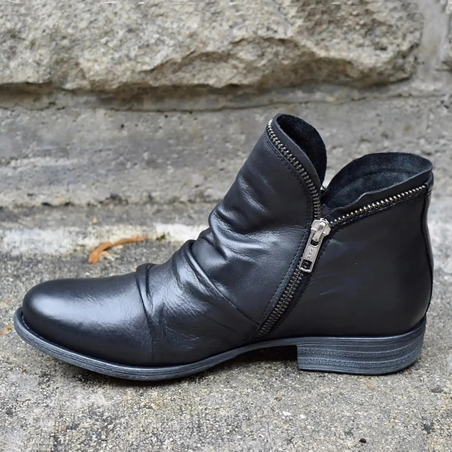 SBGMoSJ Womens Fall Booties And Ankle Boots Wedges Ladies Booties Ankle Boots with Low Heel Booties for Women Wide Toe Box Women Shoes Brown Short Boots Red Booties Women Ankle Boots Kitten Heel