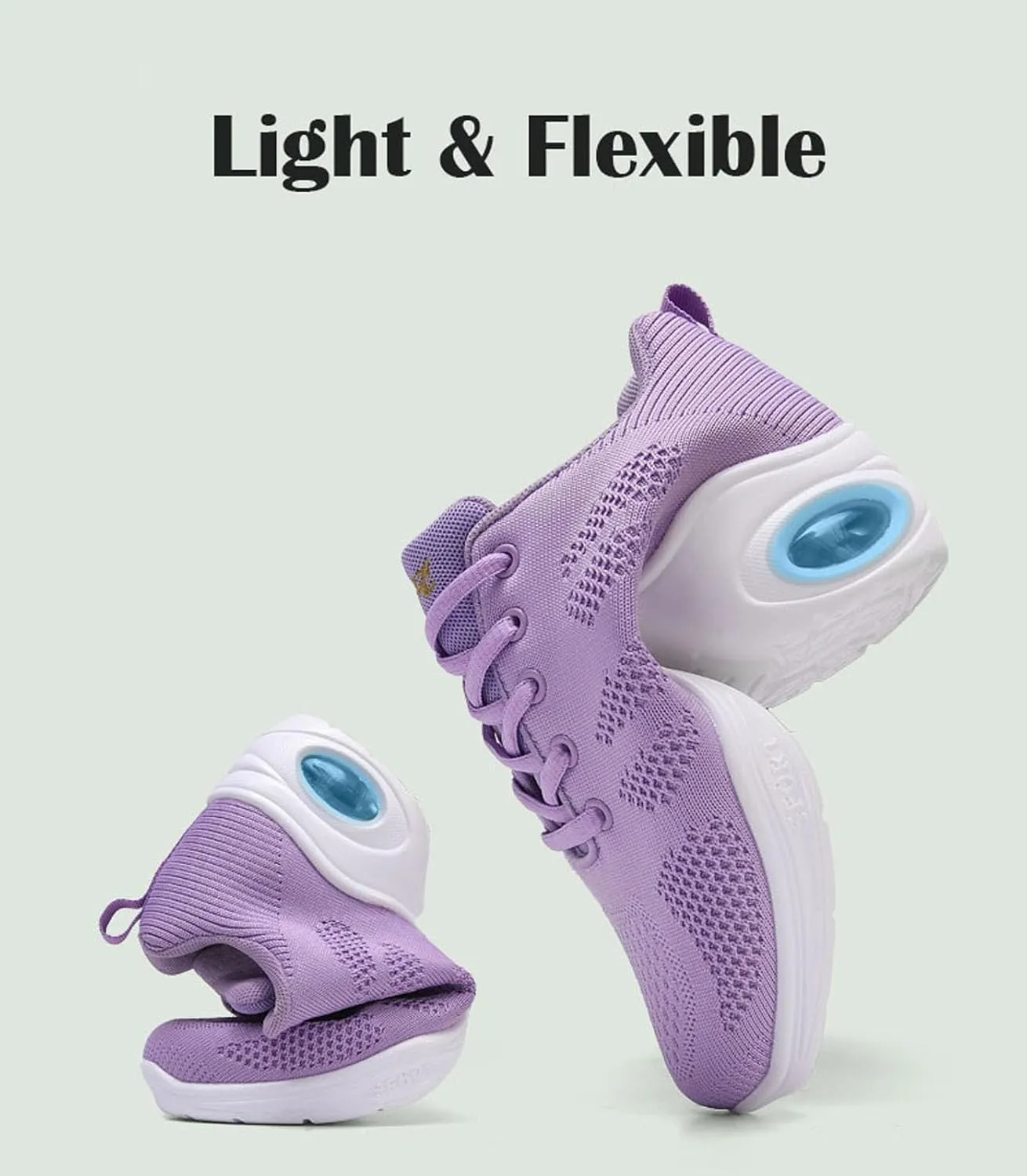 SECHRITE Womens Mens Jazz Dance Sneakers Lace Up Split Sole Dance Shoes