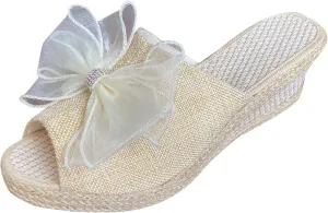 Shower Slippers for Women Comfortable Slip on Platform Flip Flops Vintage Pluse Size Women's Travel Sandal