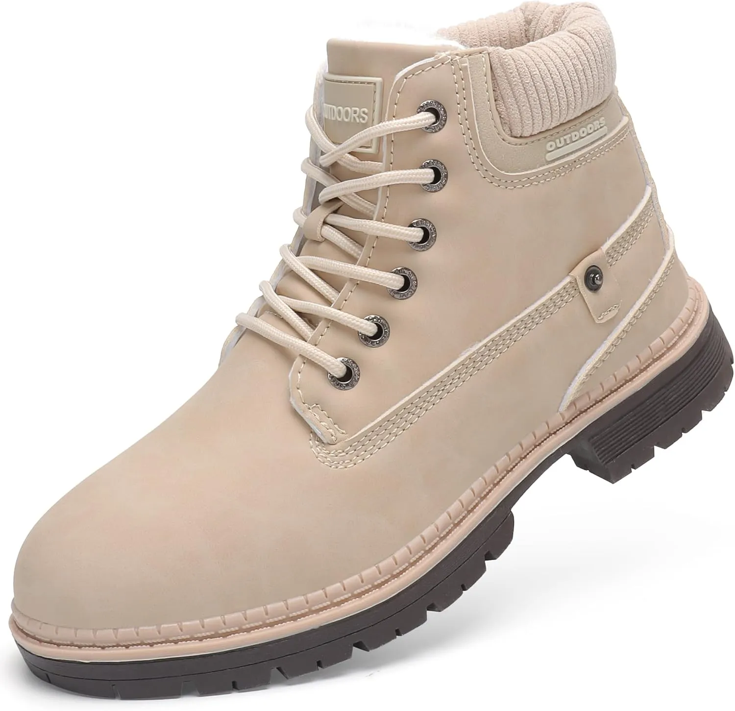 SKDOIUL Women Snow Boots Insulated Waterproof Outdoor Hiking Boots Leather