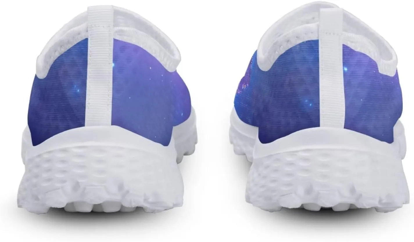 Slip On Walking Shoes for Womens Breathable Running Tennis Sneakers Comfort Anti-Slip Athletic Shoe for Travel Size 5.5-11.5 White Sole