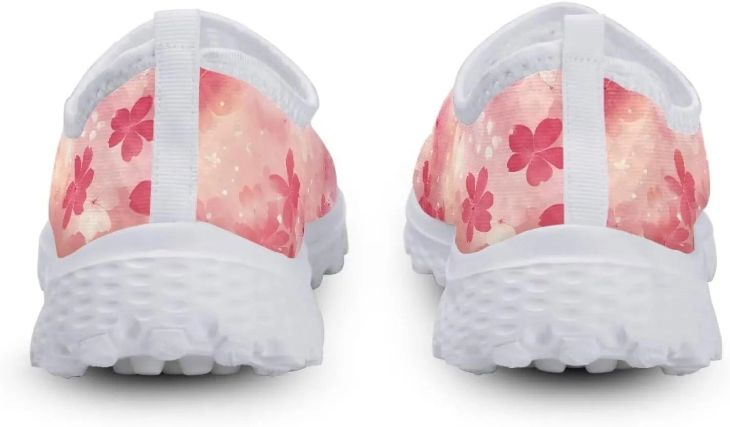 Slip On Walking Shoes for Womens Breathable Running Tennis Sneakers Comfort Anti-Slip Athletic Shoe for Travel Size 5.5-11.5 White Sole