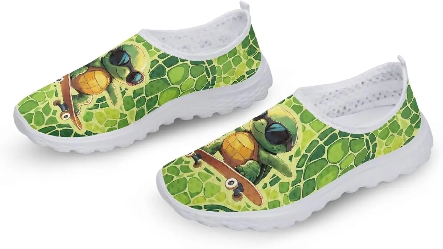 Slip On Walking Shoes for Womens Breathable Running Tennis Sneakers Comfort Anti-Slip Athletic Shoe for Travel Size 5.5-11.5 White Sole