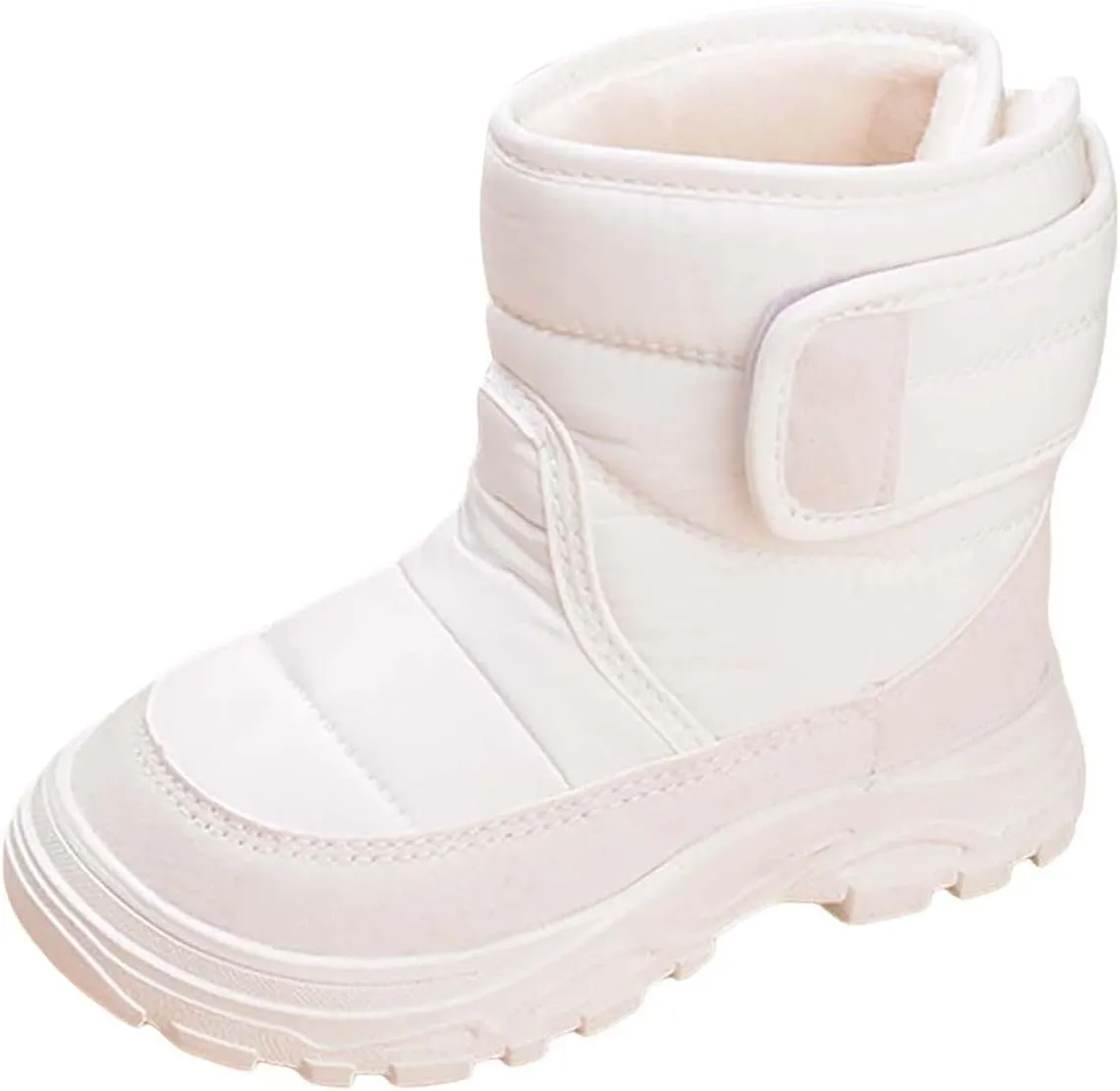 Snow Boots for Kids Boys Girls Winter High Top Non-Slip Shoes Cold Weather Faux F𝘂r Lined Outdoor Sport Sneaker