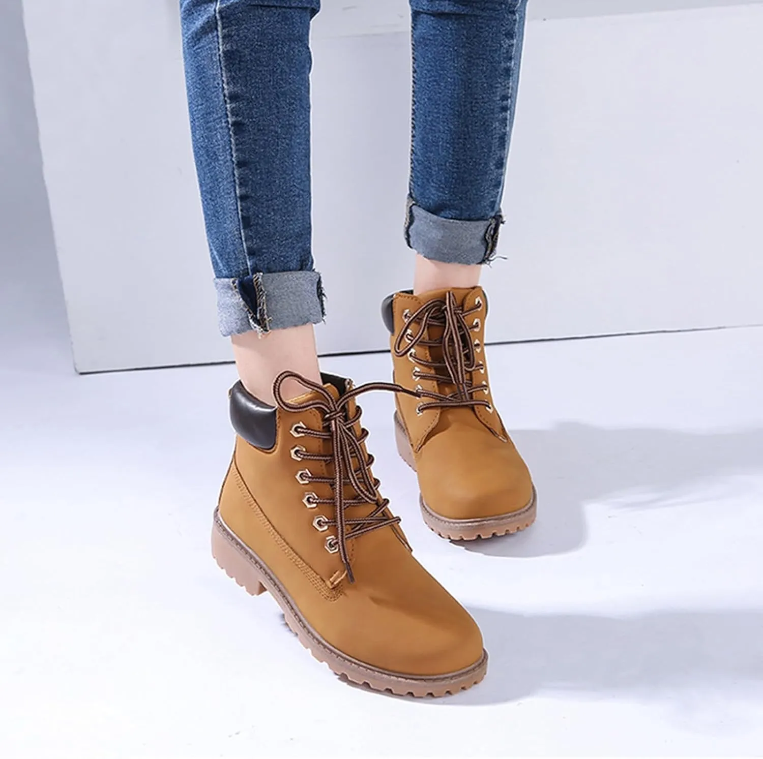 Snow Shoes For Women Cute Winter Boots Women Outdoor Ski Boots Thickening Extra Wide with Boots Women