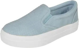 Soda Flat Women Shoes Slip On Loafers Casual Sneakers Memory Foam Insoles Hidden Platform/Flatform Round Toe Croft-G