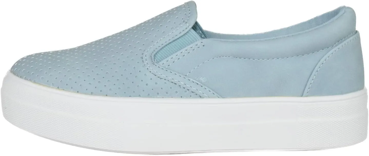 Soda Flat Women Shoes Slip On Loafers Casual Sneakers Memory Foam Insoles Hidden Platform/Flatform Round Toe Croft-G