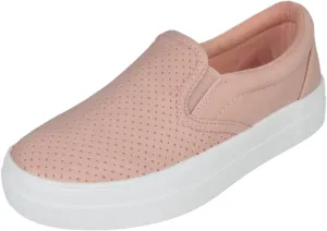 Soda Flat Women Shoes Slip On Loafers Casual Sneakers Memory Foam Insoles Hidden Platform/Flatform Round Toe Croft-G
