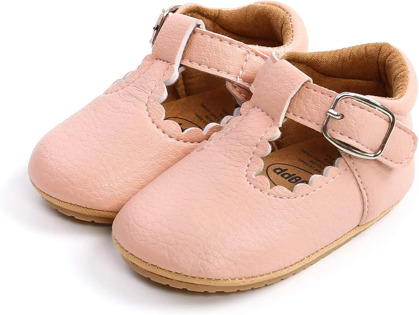 SOFMUO Baby Boys Girls Lace Up Leather Sneakers Soft Rubber Sole Infant Moccasins Newborn Oxford Loafers Anti-Slip Toddler Wedding Uniform Dress Shoes