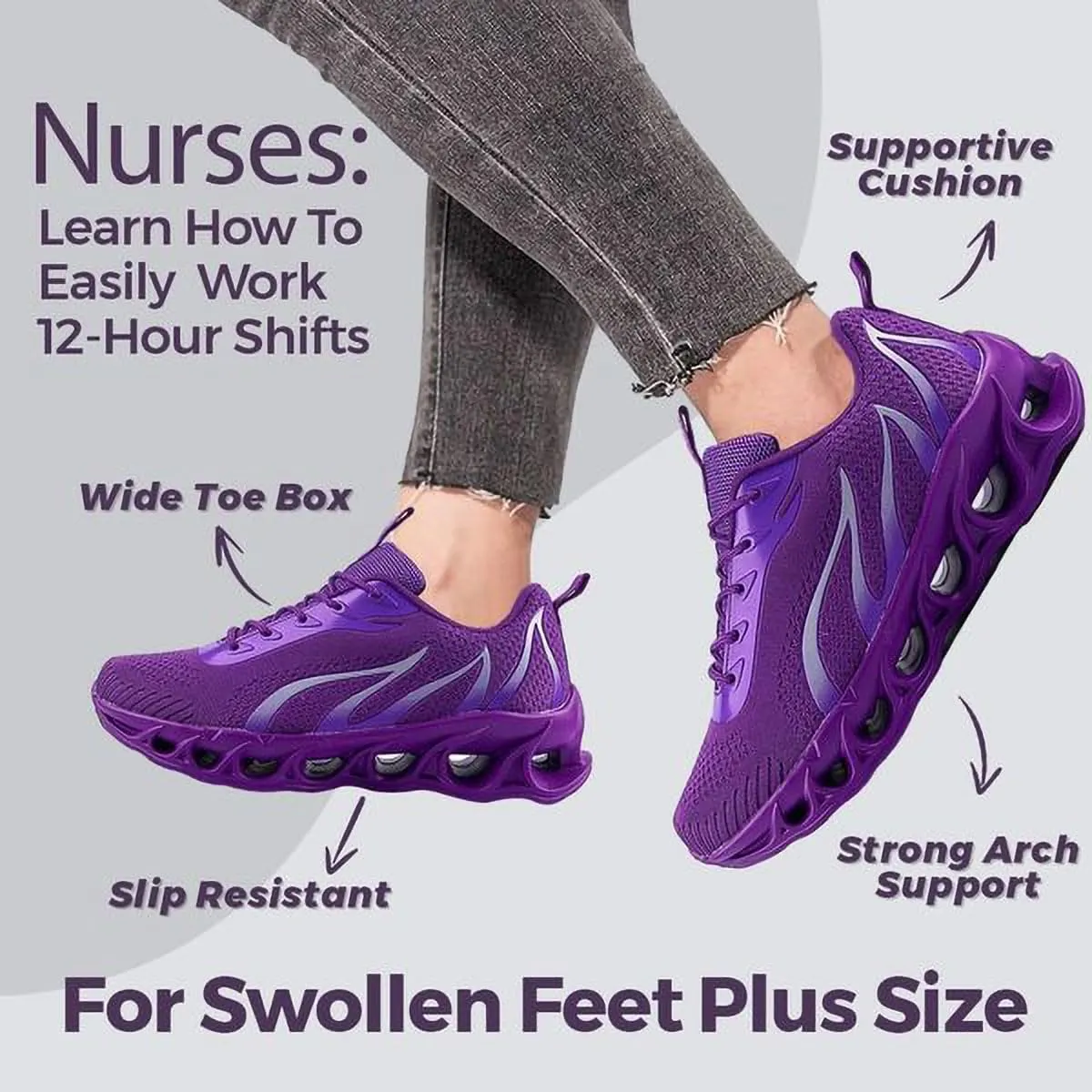 Softsfeels Shoes Womens for Neuropathy Wide Slip Resistant, Softsfeel Women's Relieve Foot Pain Perfect Walking Shoes, Orthopedic Sneakers for Women Slip on Running Shoes