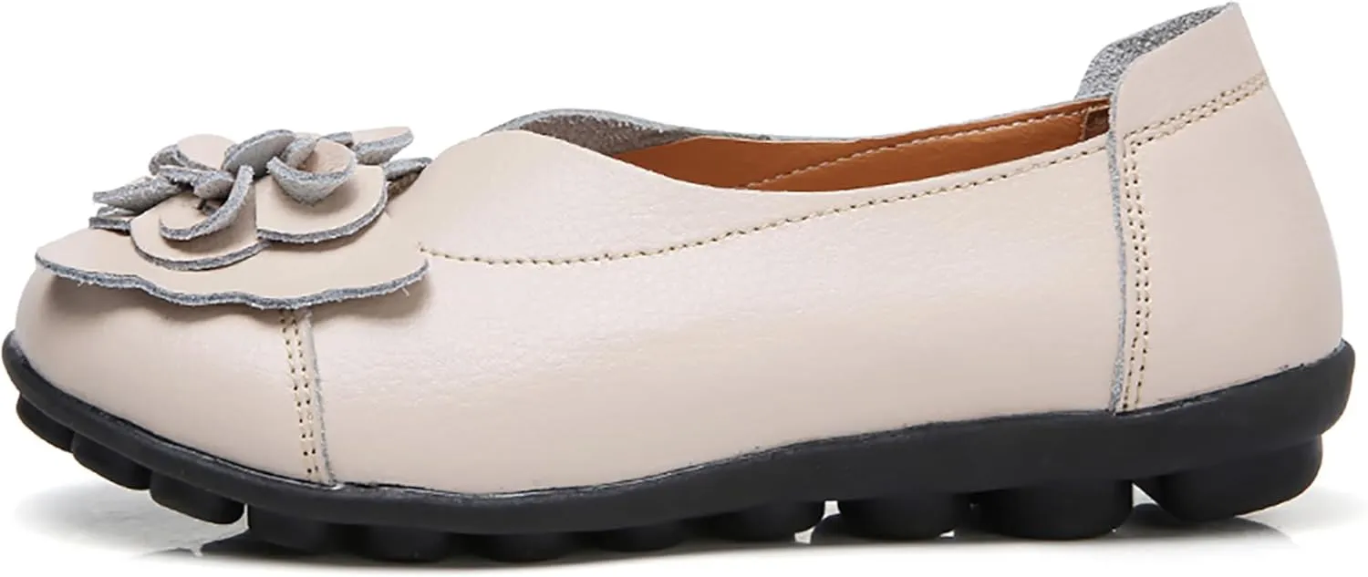 Solaud Women's Comfortable Loafers Soft Slip on Casual Round Toe Moccasins Driving Flats Work Walking Shoes