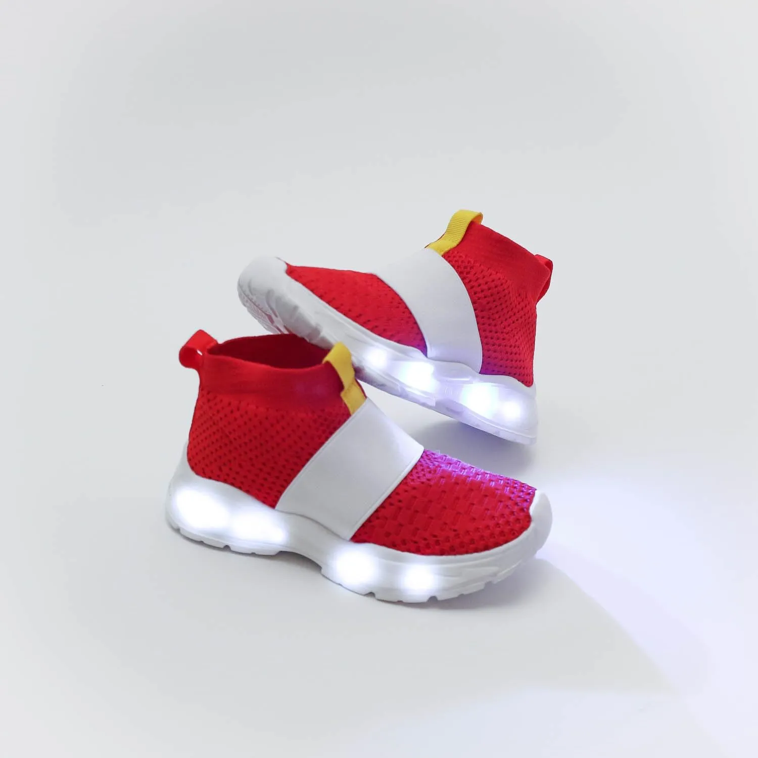Sonic Light Up Shoes, Sonik Shoes for Boys and Girls with Light up LED Sole, Lightweight and Breathable Sonik Sneakers for Running and Walking, Toddler and Youth Sizes
