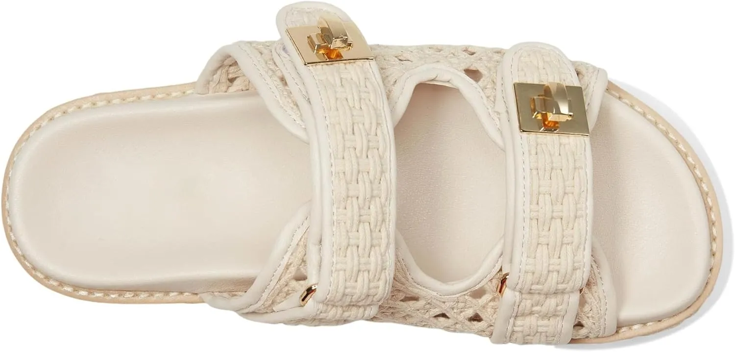 SOVANYOU Platform Sandals for Women Comfortable Summer Beach Sandal Slip on Platform Slides Double Buckle Casual Vacation Shoes