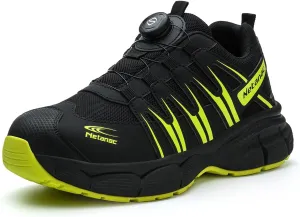 Steel Toe Shoes for Men Women, Comfortable Breathable Safety Sneakers, Lightweight Wide Work Shoes with Durable Soft Sole