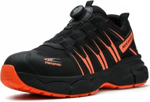 Steel Toe Shoes for Men Women, Comfortable Breathable Safety Sneakers, Lightweight Wide Work Shoes with Durable Soft Sole