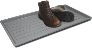 Storex Boot and Shoe Household Utility Tray, Grey (00801U01C)