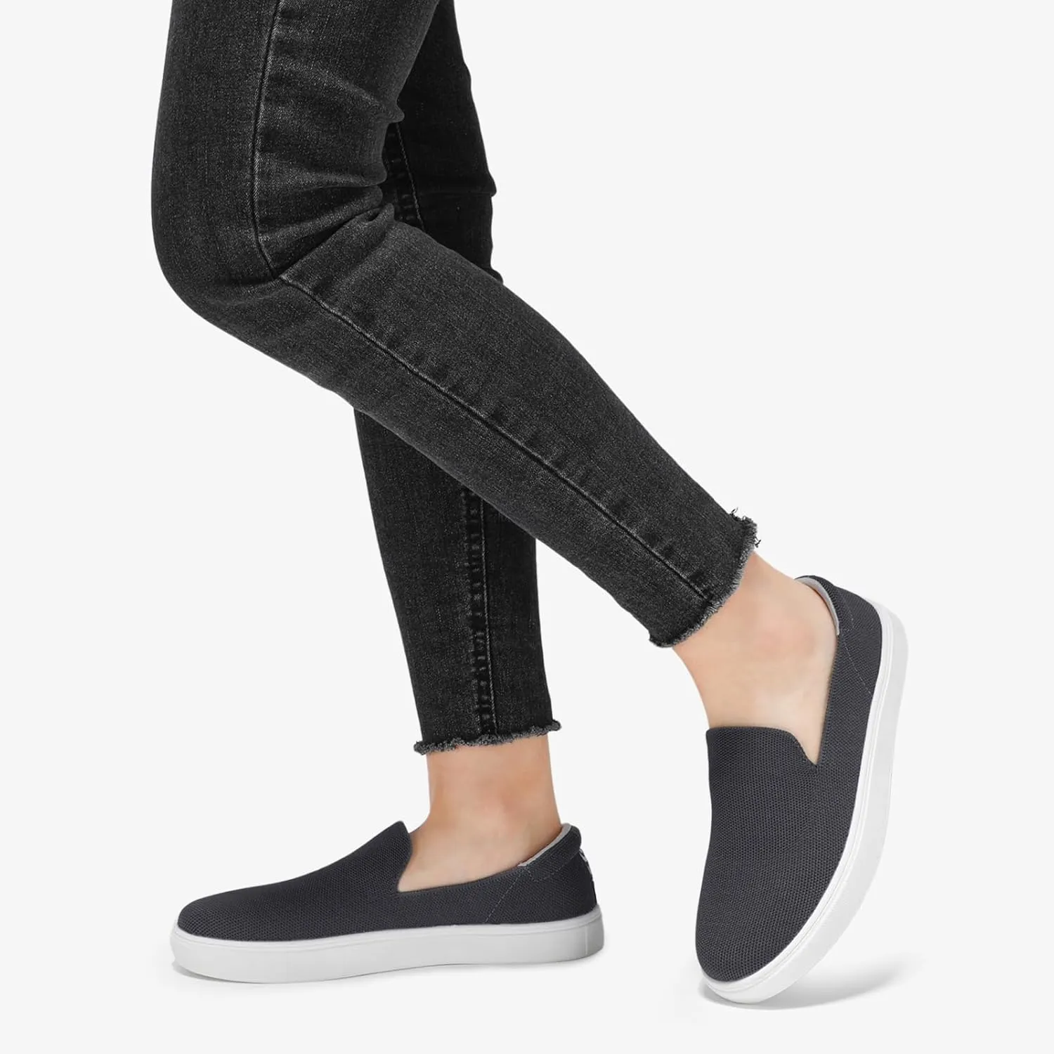 STQ Slip on Shoes for Women Breathable Fashion Sneakers Comfortable Knit Casual Shoes