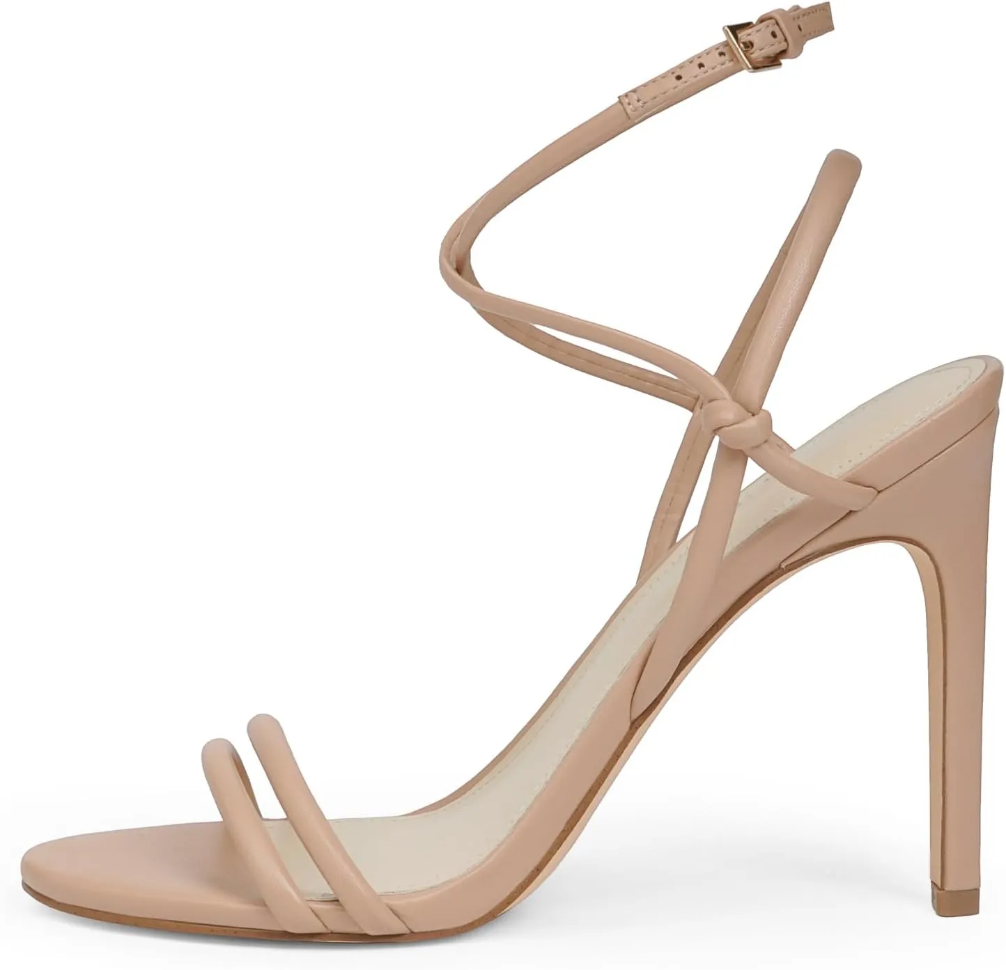 Strappy Heels for Women Stiletto High Heels Open Toe Ankle Strap Sexy Prom Dressy Comfortable Lace Up Heeled Sandals