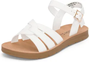 STYLISH S KALI-K ~ Little Girls Comfy Open Toe Strappy Slingback Padded Sole Sandals