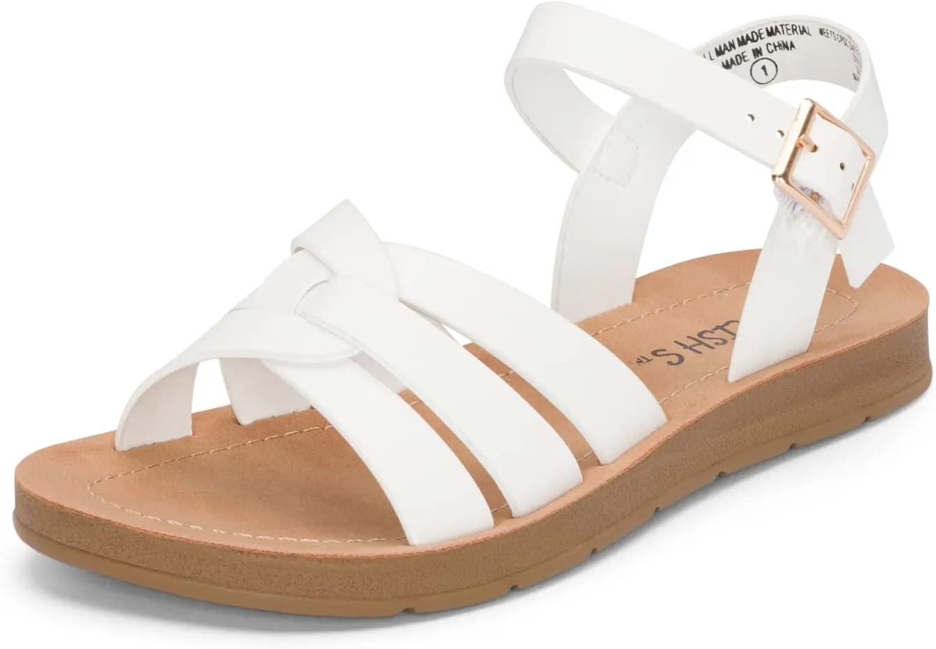 STYLISH S KALI-K ~ Little Girls Comfy Open Toe Strappy Slingback Padded Sole Sandals