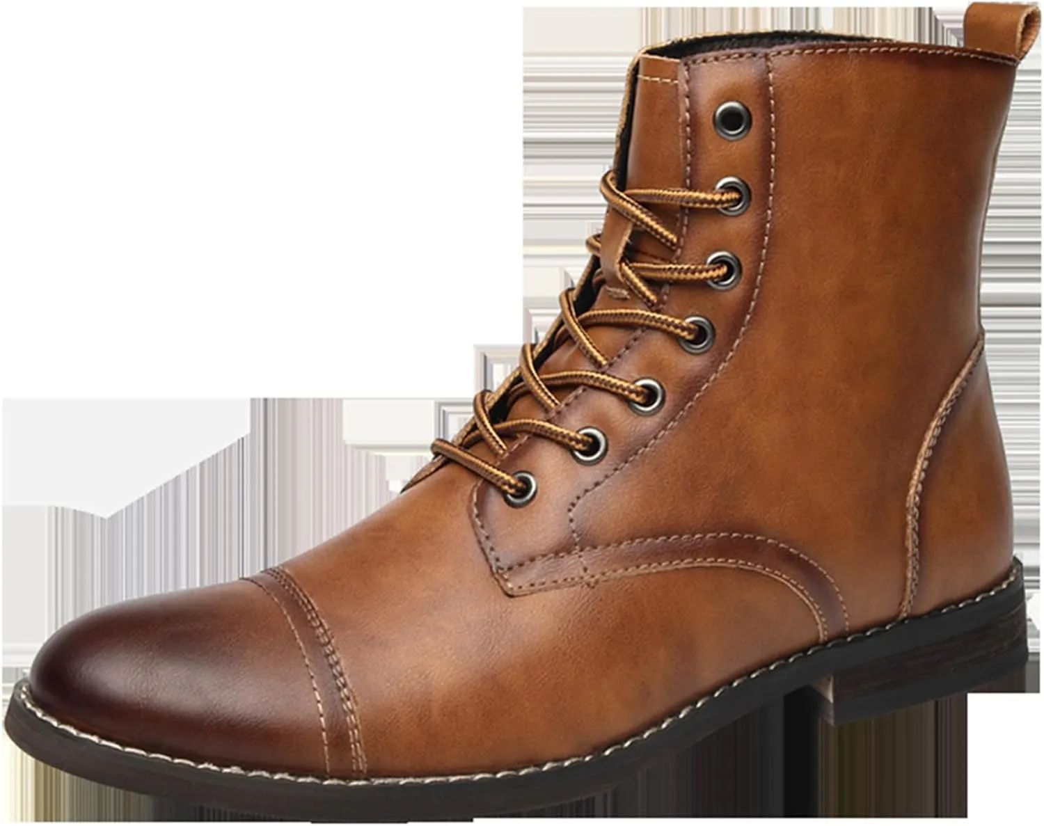 SywzX&xfybz Men's Cowhide Chelsea Ankle Boots Men's Lace-up Boot