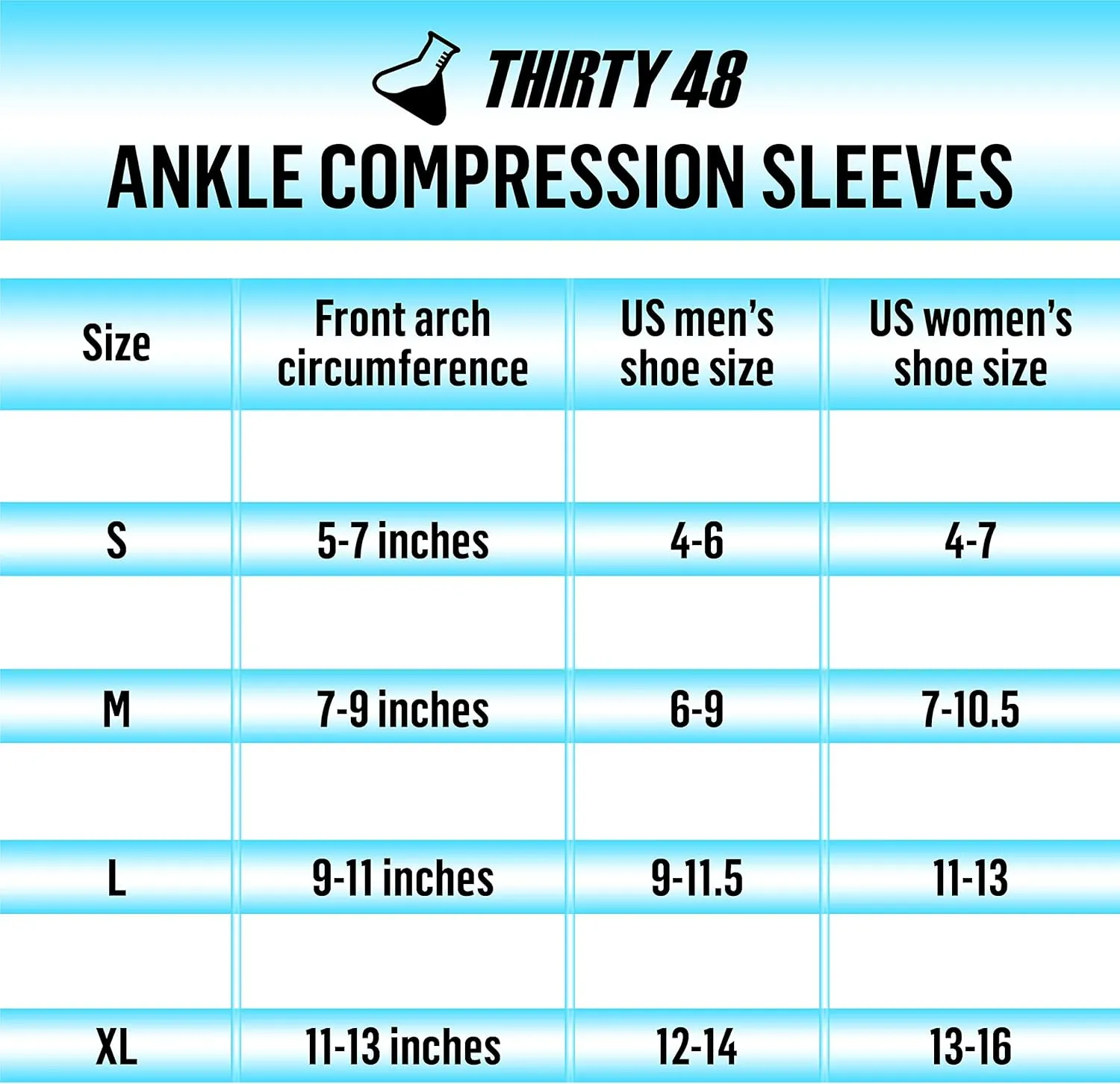 Thirty48 Plantar Fasciitis Compression Socks(1 or 2 Pairs), 20-30 mmHg Foot Compression Sleeves for Ankle/Heel Support, Increase Blood Circulation, Relieve Arch Pain, Reduce Foot Swelling