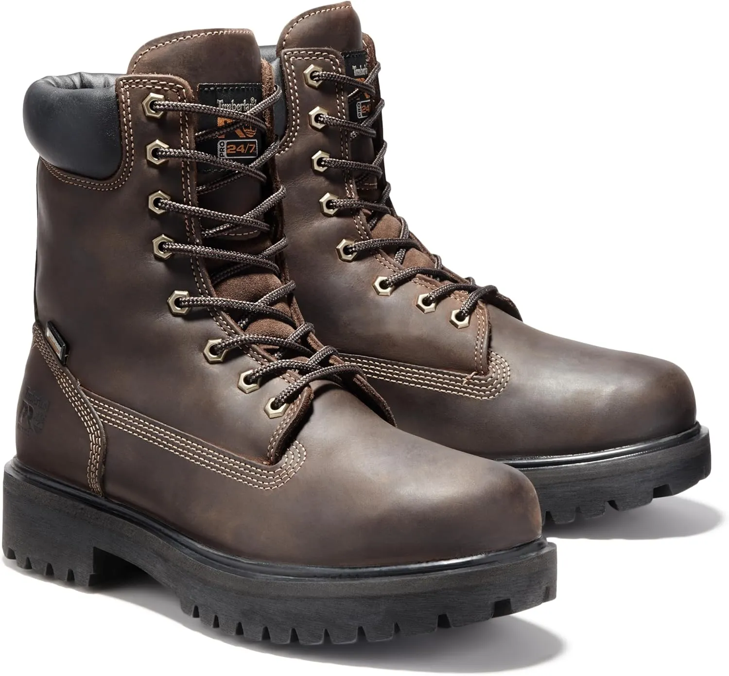 Timberland PRO mens Direct Attach 8 Inch Soft Toe Insulated Waterproof Industrial Work Boot