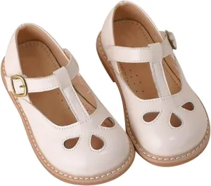 Toddler Little Girl Mary Jane Dress Shoes Ballet Flat𝐬 for Girl Part𝐲 School Shoes Adjustable Buckle T-Strap Sandal