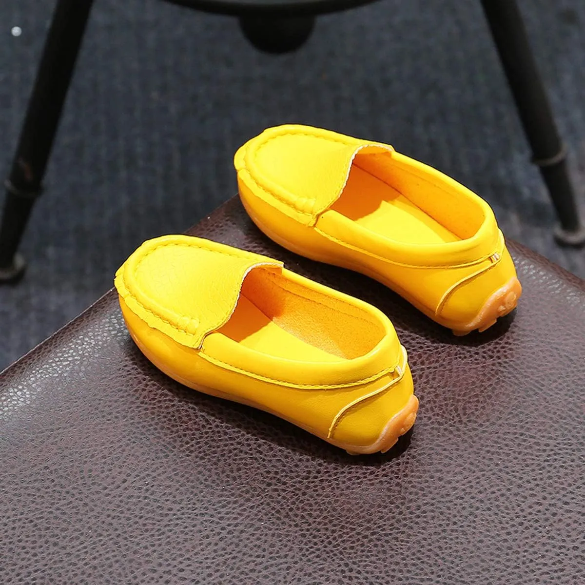 Toddler Slip-on Shoes Boys Loafers Candy Colors Girls Moccasins