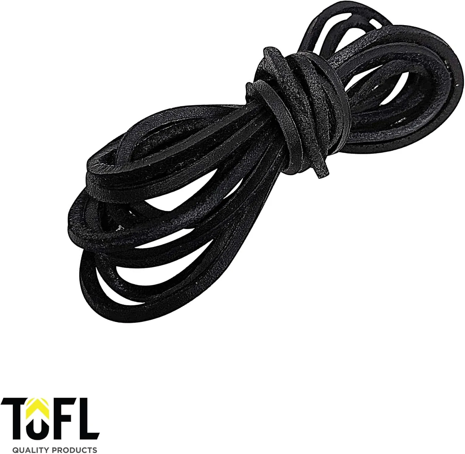 TOFL Leather Boot Laces|1/8 Inch Thick 72 Inches Long|2 Leather Strips [1 Pair]