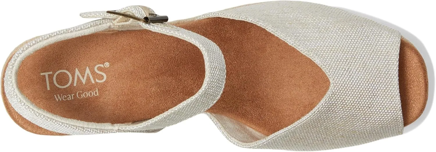 TOMS Women's Isla Peep Toe Heeled Sandal