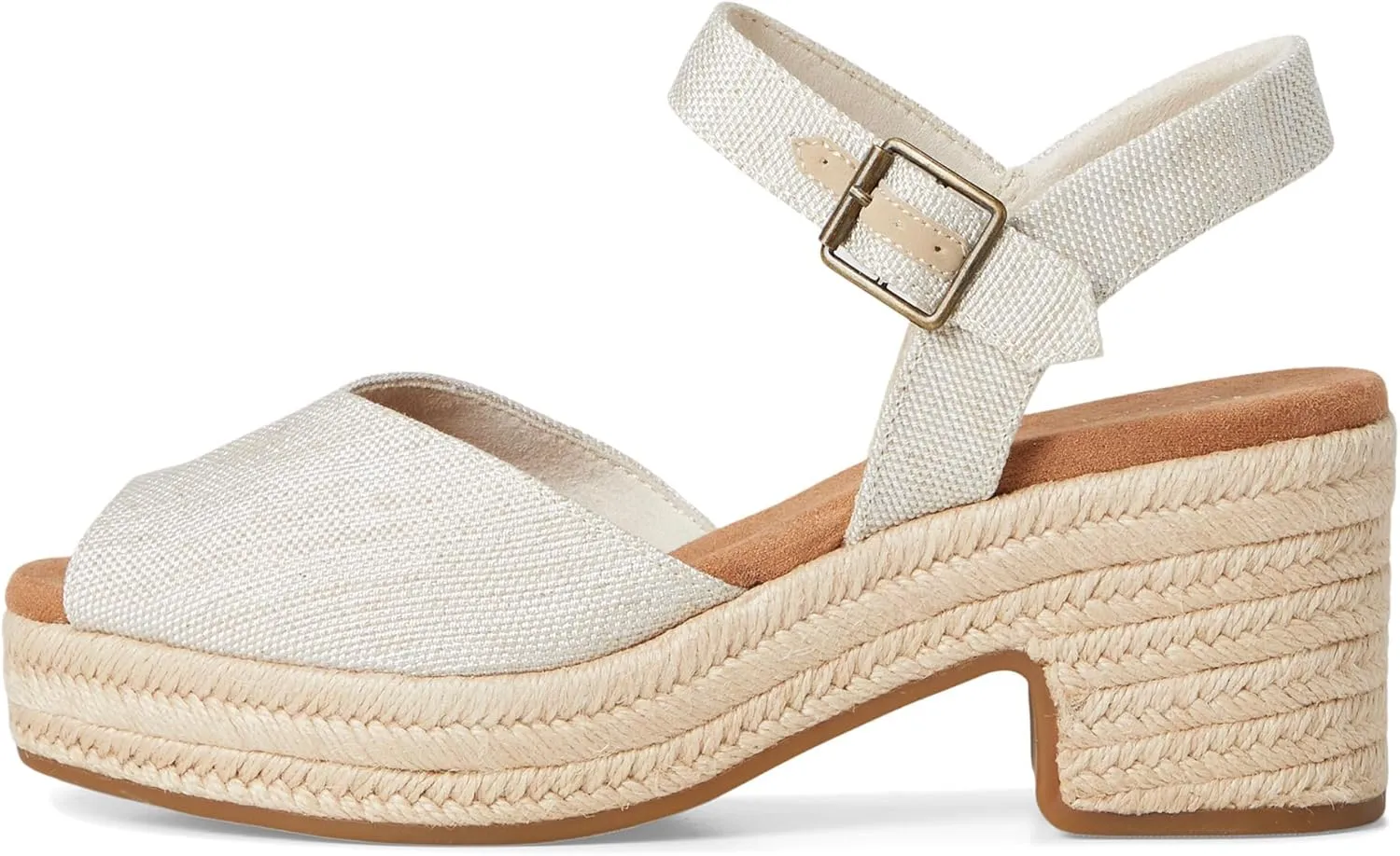 TOMS Women's Isla Peep Toe Heeled Sandal