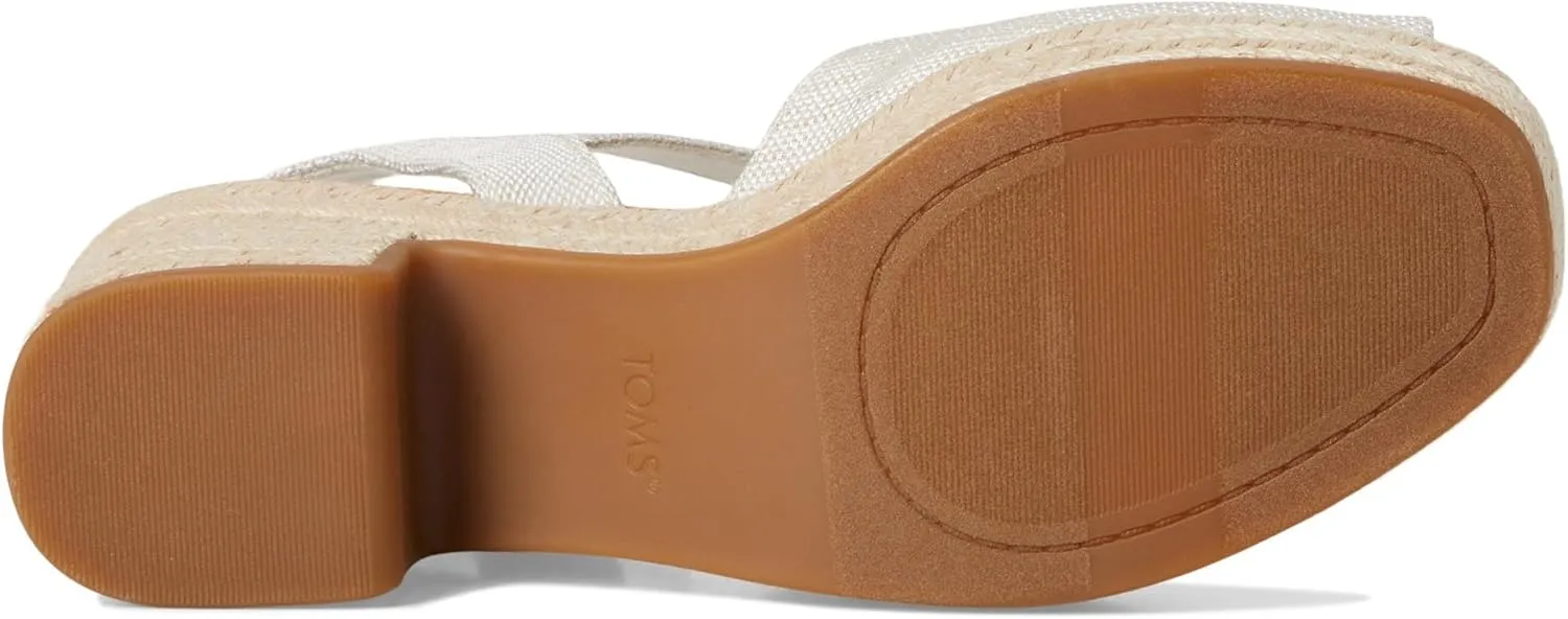 TOMS Women's Isla Peep Toe Heeled Sandal