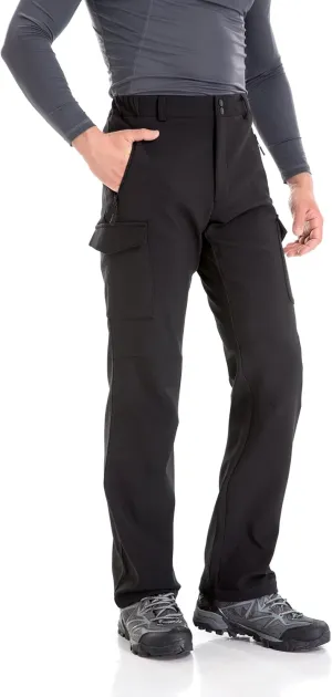 TRAILSIDE SUPPLY CO. Men's Fleece Lined Insulated Pants Softshell Pants,Water and Wind-Resistant
