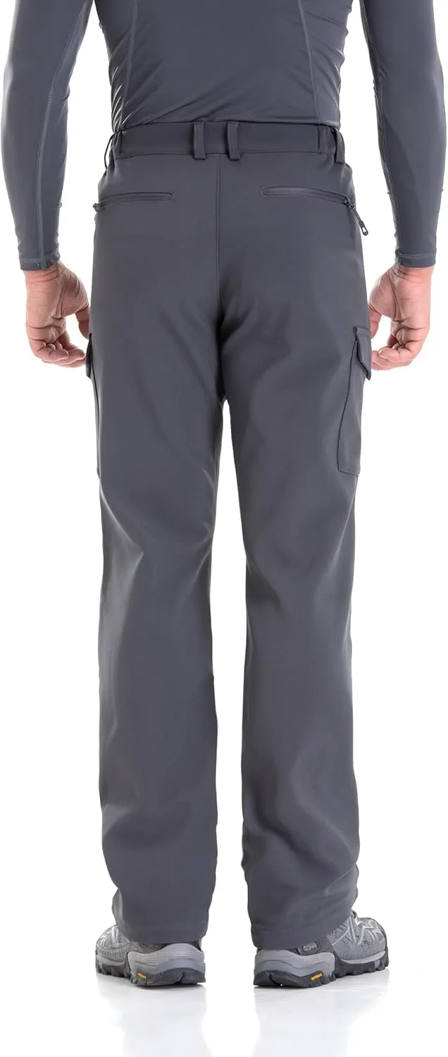 TRAILSIDE SUPPLY CO. Men's Fleece Lined Insulated Pants Softshell Pants,Water and Wind-Resistant