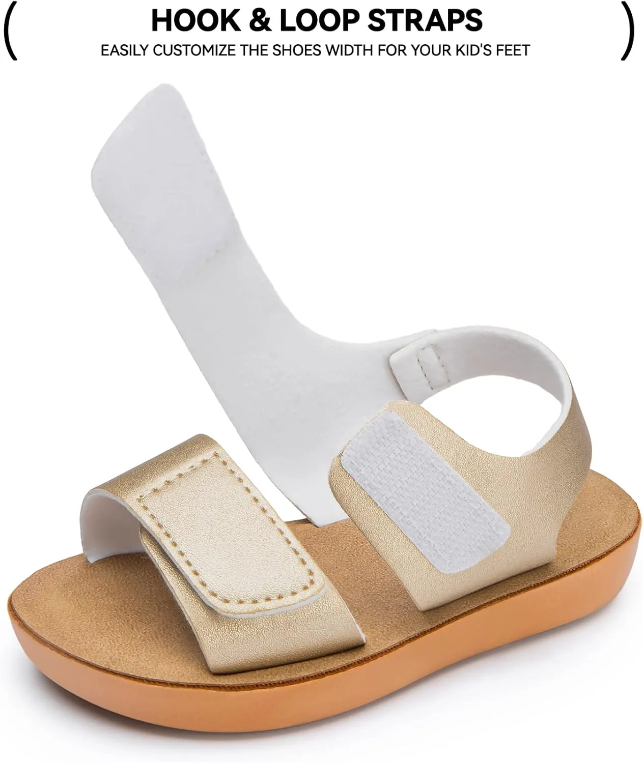 Trary Toddler Sandals for Baby Girls Boys Summer Sandals Cute Kids Shoes Lightweight Open Toe Sandals Beach Holiday Unisex Child Sandals
