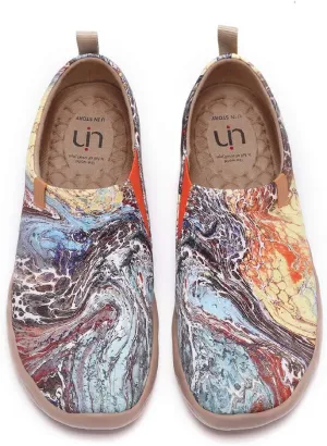 UIN Men's Art Design Travel Shoes Slip On Casual Loafers Stylish Lightweight Comfort Fashion Sneaker