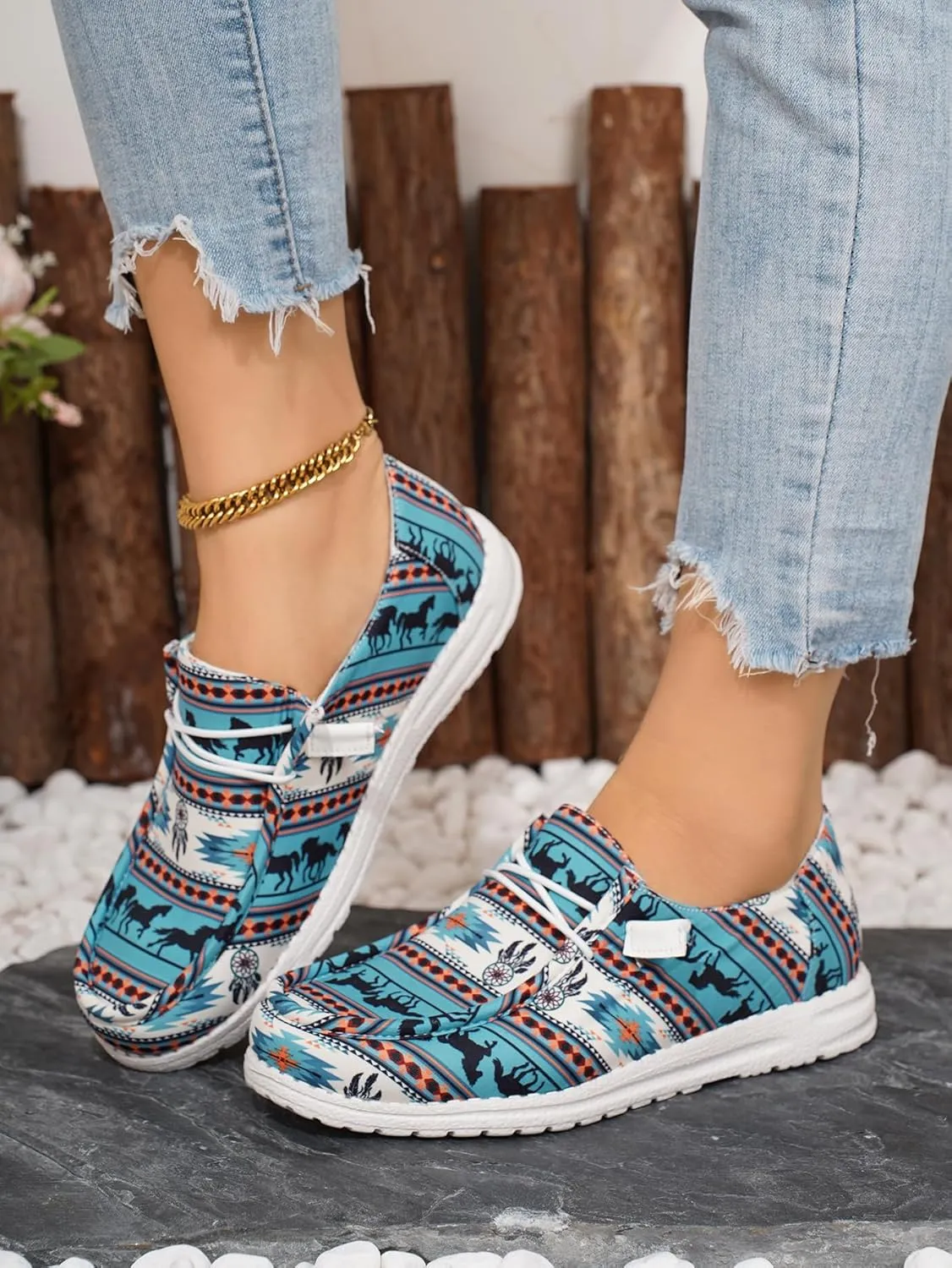 Unisex-Adult Sunflower Floral Canvas Loafers Comfortable Boat Shoes Easy Slip On Lightweight Deck Shoes Elastic Laces Outdoor Flat Walking Shoes Breathable Drving Shoes Sneakers for Women Men