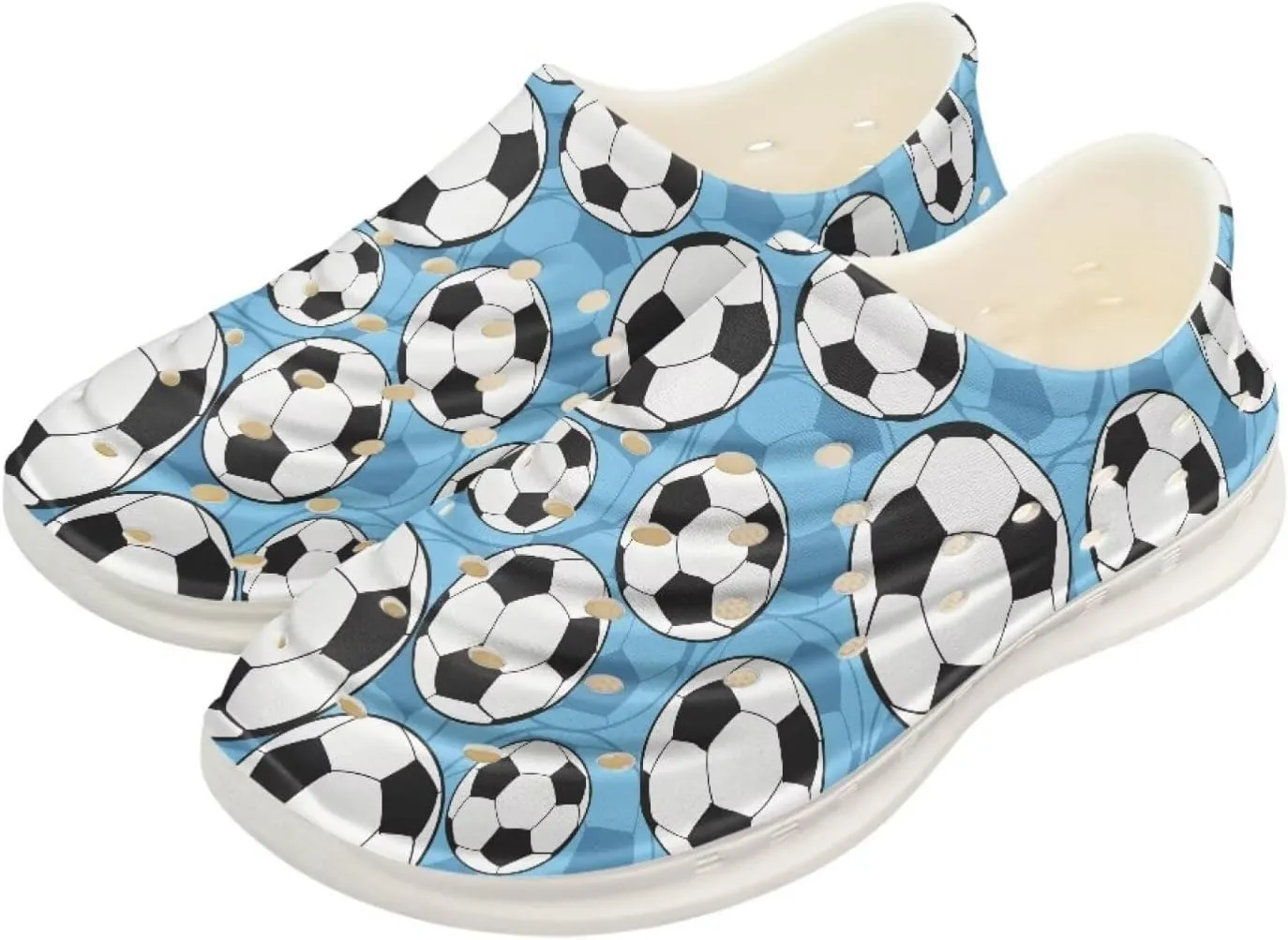 Unisex Kids Slip on Sneakers Water Shoes for Boys Lightweight Kids Classic Graphic Clogs for Pool Beach Swim