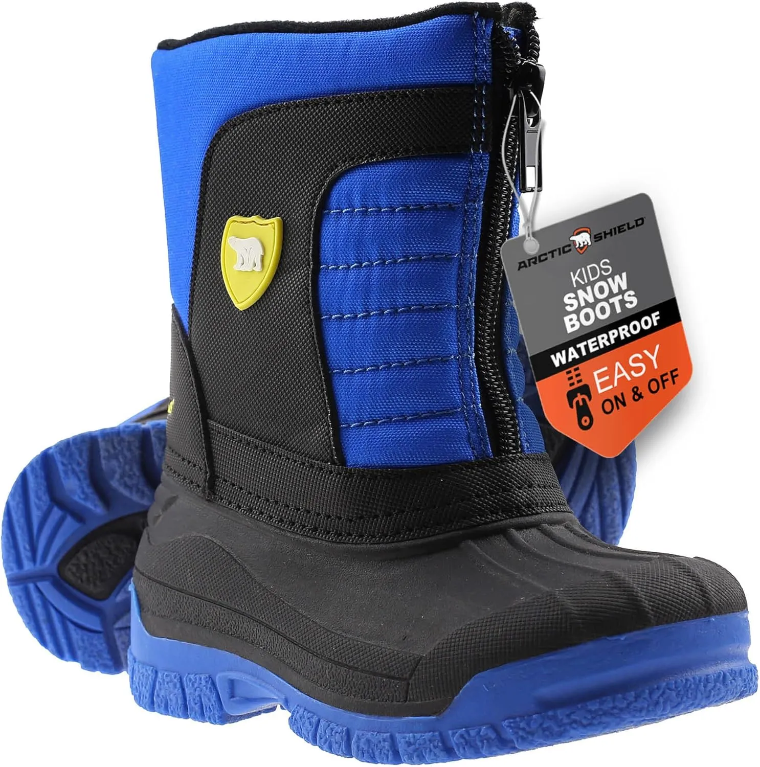 Unisex Kids Winter Boots - Warm Waterproof Insulated Comfortable Easy On/Off Kids Snow Boots for Boys and Girls (Toddler/Little Big Kid)