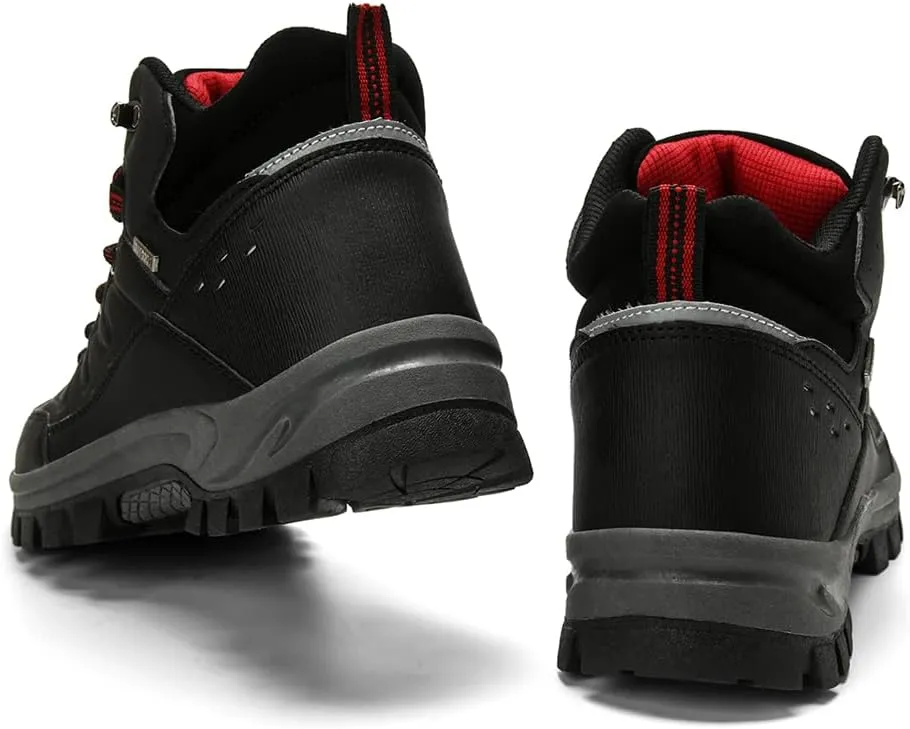 Veslexth Mens Snow Boots Insulated Waterproof Winter Shoes Non-slip Outdoor with Removable Lining for Men Fur Lined Casual Hiking Lightweight Anti-Slip Water-Resistant Footwear