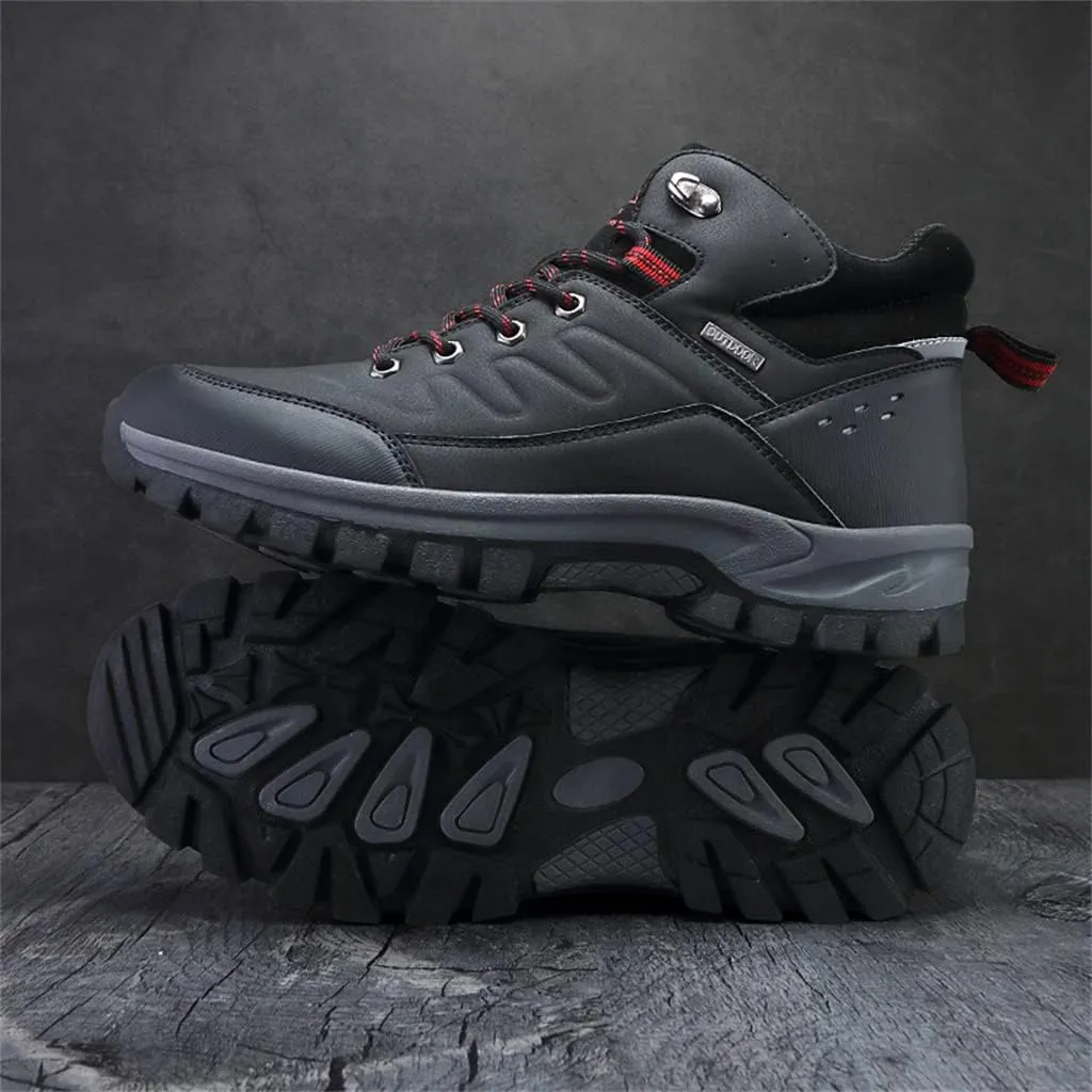 Veslexth Mens Snow Boots Insulated Waterproof Winter Shoes Non-slip Outdoor with Removable Lining for Men Fur Lined Casual Hiking Lightweight Anti-Slip Water-Resistant Footwear