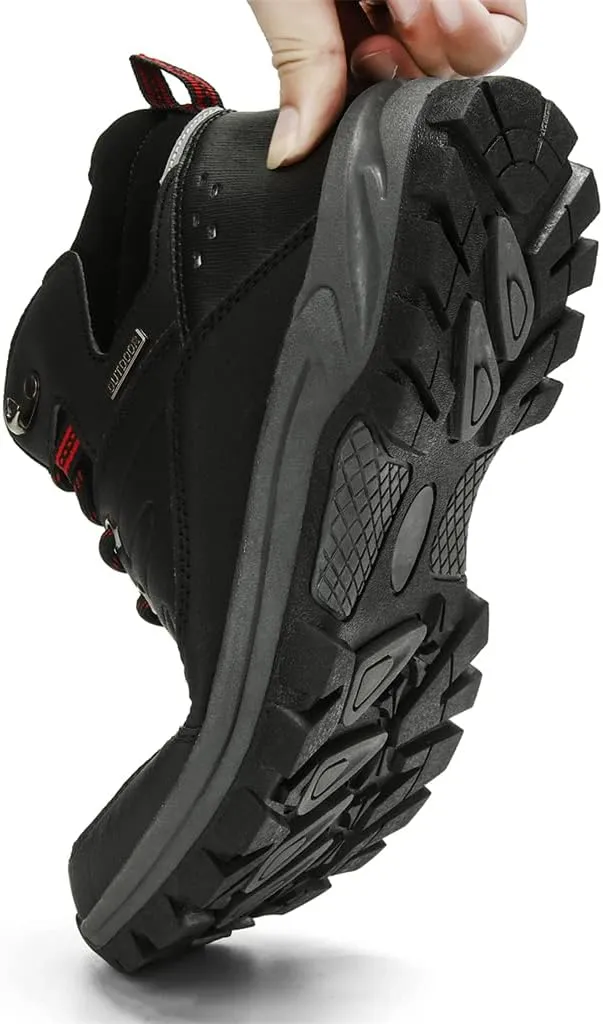 Veslexth Mens Snow Boots Insulated Waterproof Winter Shoes Non-slip Outdoor with Removable Lining for Men Fur Lined Casual Hiking Lightweight Anti-Slip Water-Resistant Footwear