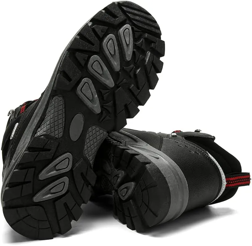Veslexth Mens Snow Boots Insulated Waterproof Winter Shoes Non-slip Outdoor with Removable Lining for Men Fur Lined Casual Hiking Lightweight Anti-Slip Water-Resistant Footwear