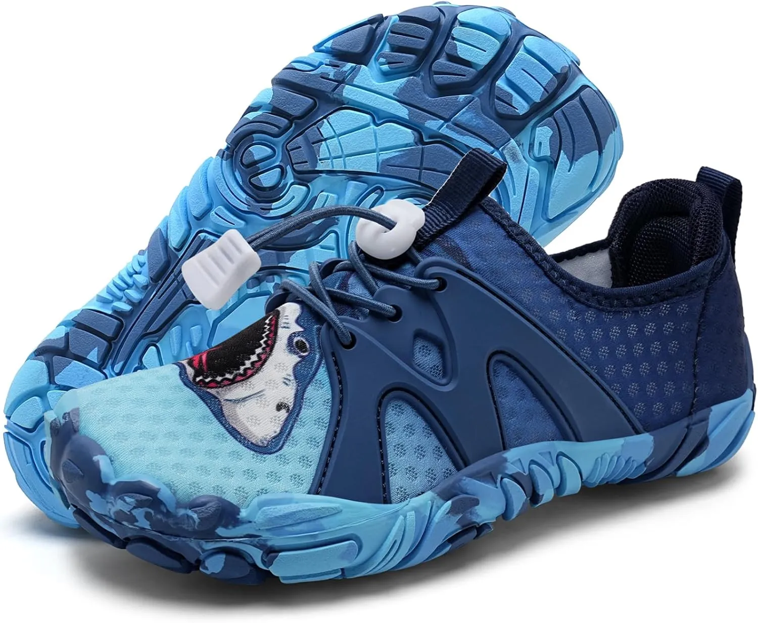 WateLves Toddler/Little/Big/Kid Water Shoes Wide Barefoot Aqua Athletic Sneakers Girls Boys Hiking Beach Swim Fast Dry Shoes Built-in Heel Grips