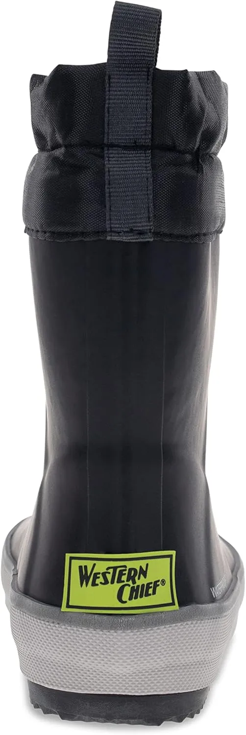 Western Chief Kids Element Kid Friendly, Lightweight, Waterproof Rain Boot with Cozy Lining - Perfect Outdoor Boots for Boys and Girls