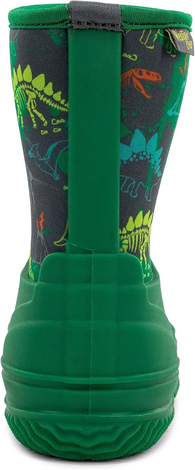 Western Chief Kids Freestyle Neoprene Outdoor Boot, Lightweight, Kid Friendly for Boys and Girls Waterproof Boot for Rain, Mud, Cold Weather, Snow