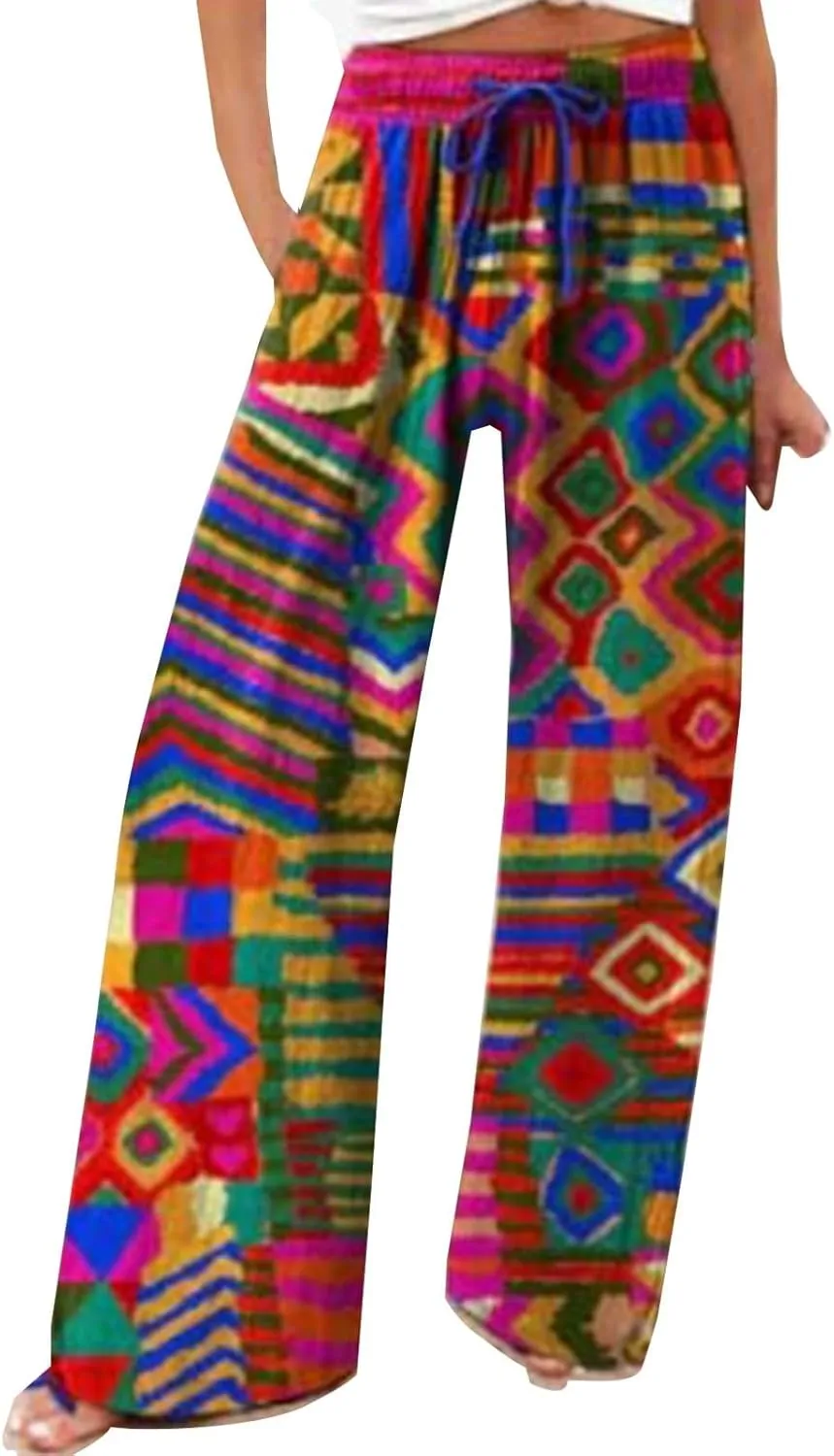 Wide Leg Linen Pants Linen Wide Leg Pants Pants with Elastic High Waist Paper Bag Cropped Linen Pants Linen Dress Pants