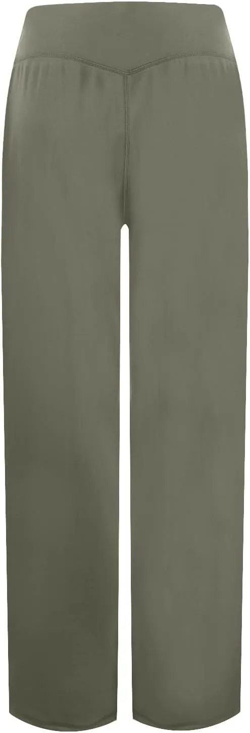 Wide Leg Yoga Pants for Women Stretch High Waisted Bootcut Leggings Tummy Control Flare Pants Comfy Trousers Pants