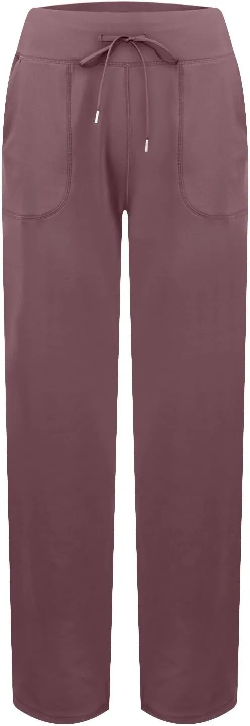 Wide Leg Yoga Pants for Women Stretch High Waisted Bootcut Leggings Tummy Control Flare Pants Comfy Trousers Pants